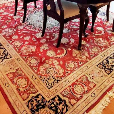 Dining room rug 10'9" x  8" $275