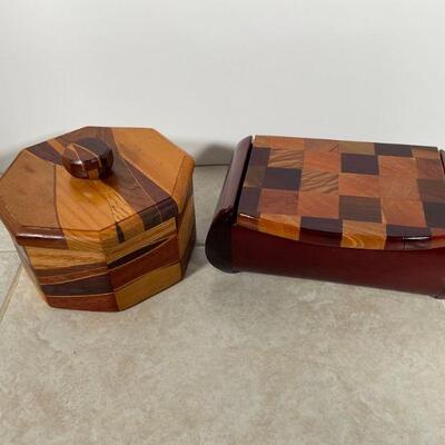 Wood Trinket Boxes