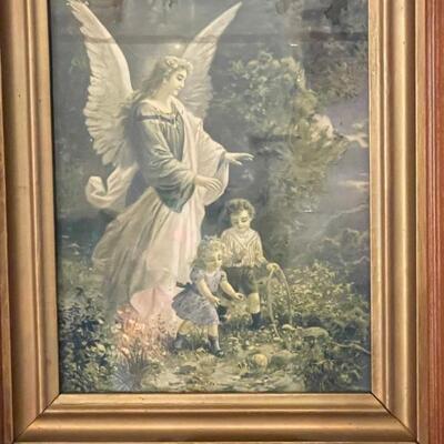Religious print - guardian angel
