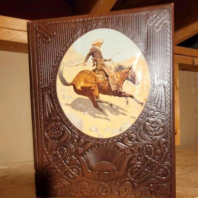Leather bound horse book