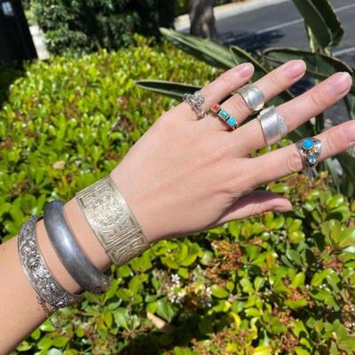 silver turquoise coral jewelry