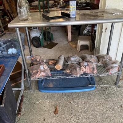 Wood for BBQ $15
Stainless table NFS