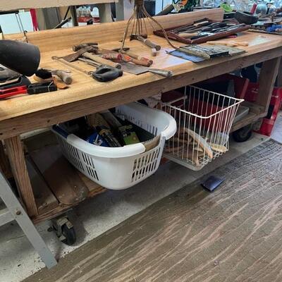 Workshop for table, has wheels $75