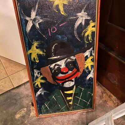 Clown framed  $10
