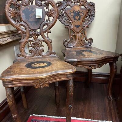 Jewish wedding chairs 18th century