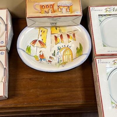 Provence hand painted plates and accessories