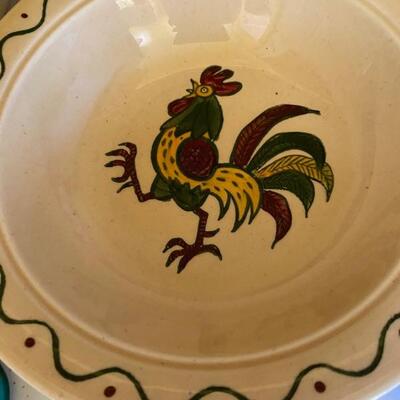 Vintage Poppytrail By Metlox,  Rooster Bowls