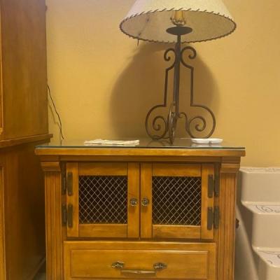 Antique Nightstand, 1 of 2, there is also matching dressers, one bureau, and one with mirrors 