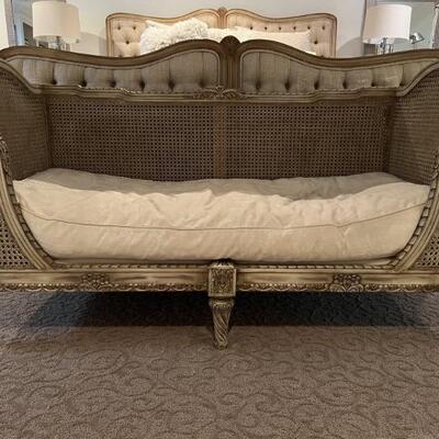 Antique Reproduction of Louis XVI Caned Couch