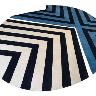 From Roche Bobois, Nimes Rug, Wool and Viscose Hand-tufted