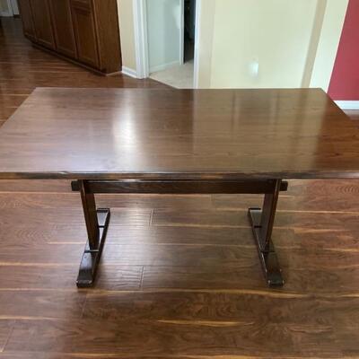 Solid Wood Trestle Table
