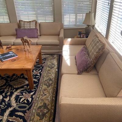 Custom Crafted Pair Sofas, Priced Separately
