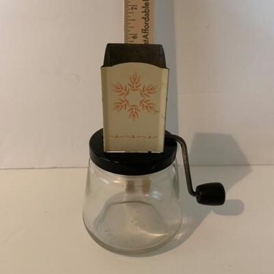 Vintage Glass Androck Nut/ Food Chopper