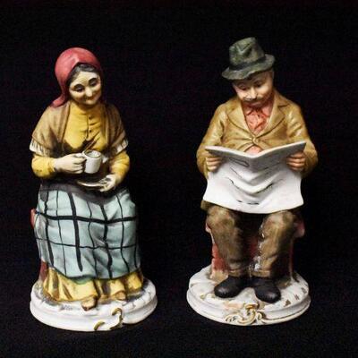 Vintage Old Man & Old Woman Figurines