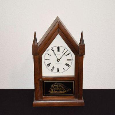 Vintage Seth Thomas Wood Quartz Mantle Clock