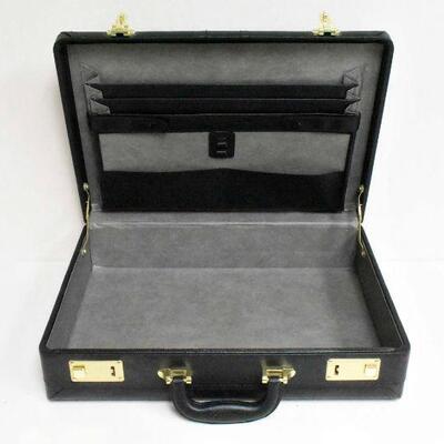 Black Leather Attache / Briefcase