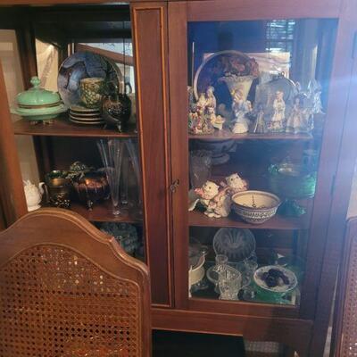 antique cabinet, contents sold separately