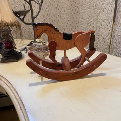 little horse made out of wood