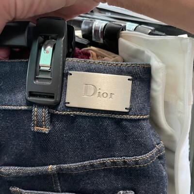 dior dungaree skirt