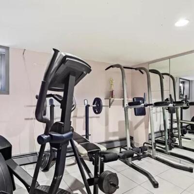 gym equipment elliptical, presser, weights sets