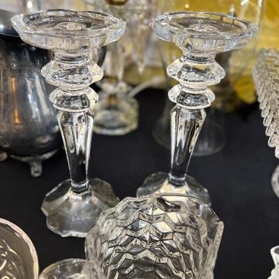 Crystal candlesticks $30