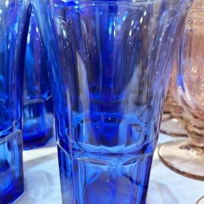 Crisa by Libbey Cobalt blue glasses $8 ea