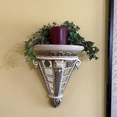 Pair mirrored sconces $28
