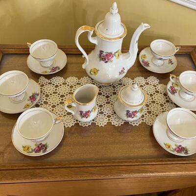 Porcelain tea set $38