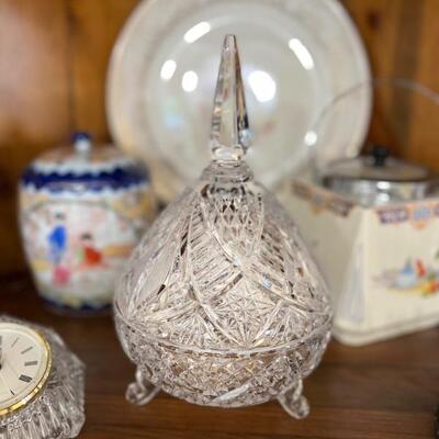 Waterford crystal candy dish $35