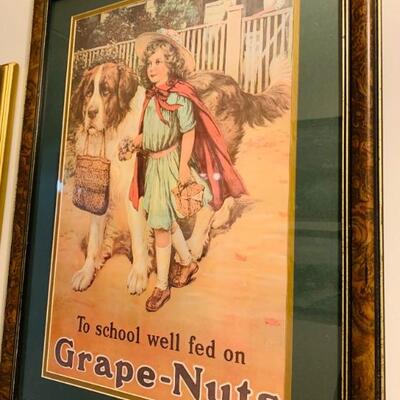 GRAPE NUTS FRAMED PICTURE