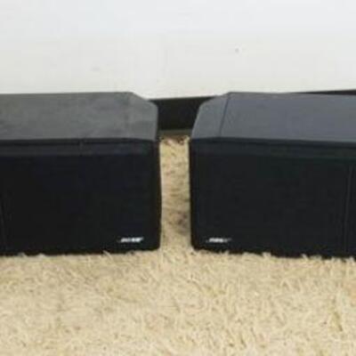1215	LOT OF 4 ROSE SURROUND SPEAKERS, EACH APPROXIMATELY 17 IN X 10 IN X 10 IN
