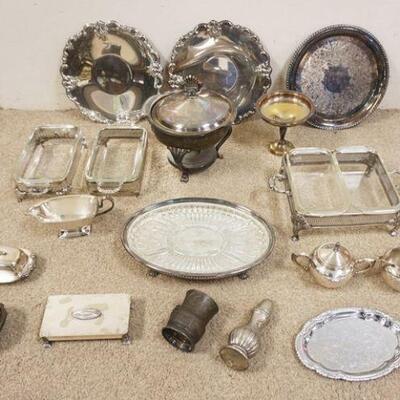 1040	LARGE LOT OF SILVERPLATE

