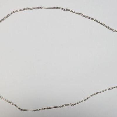 1252	VINTAGE TAXCO MEXICO SIGNED REVEN, STERLING SILVER NECKLACE, .592 TOZ
