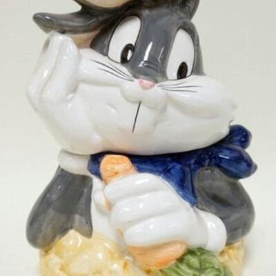 1077	WARNER BROTHERS BUGS BUNNY COOKIE JAR, APPROXIMATELY 13 IN HIGH
