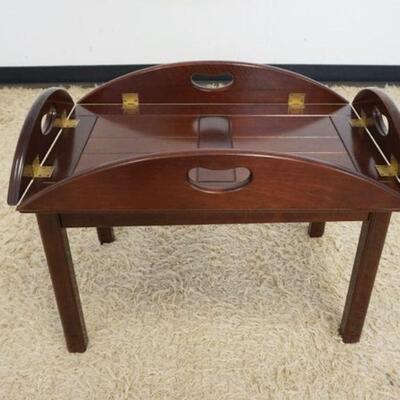 1183	MAHOGANY BUTLERS TRAY TABLE, APPROXIMATELY 35 IN X 25 IN X 16 IN HIGH OPEN
