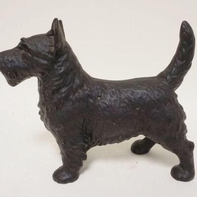 1257	CAST IRON SCOTTY DOG DOOR STOP, APPROXIMATELY 12 IN X 9  IN HIGH
