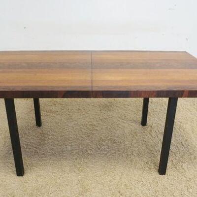 1175	MIDCENTURY MODERN DANISH DINING TABLE W/2 LEAVES, 72 IN X 39 IN X 30 IN HIGH, 20 IN LEAVES
