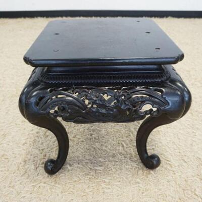 1201	FRETWORK CARVED ASIAN STAND, APPROXIMATELY 19 IN SQUARE X 18 IN HIGH
