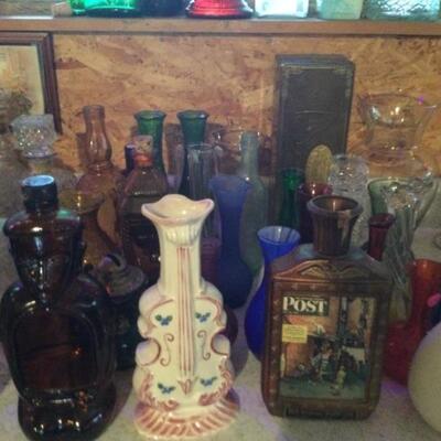 Old liquor bottles