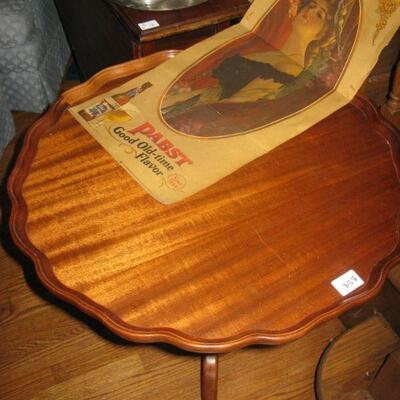 LARGE PIE TABLE $ 58.00