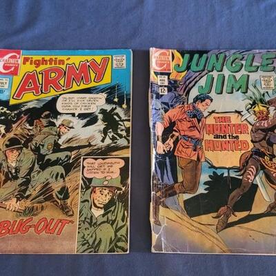 1969 Jungle Jim & 1970 Fightin Army Comics