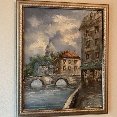 Venice Grand Canal Oil on Canvas is 18in x 22in