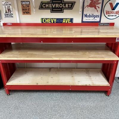 Craftsman Red Work Bench 72in x 41.25in x 24in