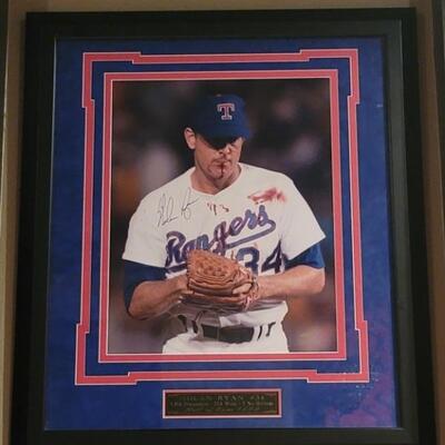 Signed Nolan Ryan Hall of Fame 1999 Picture