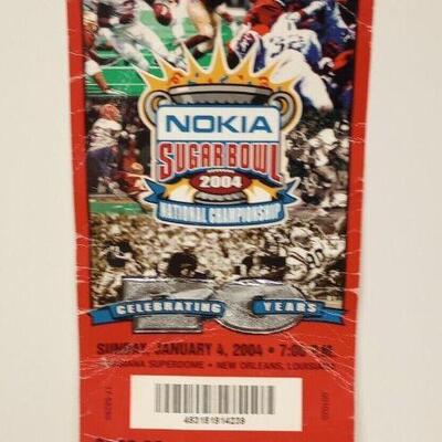 https://www.ebay.com/itm/125415618327	LAN3650 VINTAGE 2004 NOKIA SUGAR BOWL NATIONAL CHAMPIONSHIP FOOTBALL TICKET 		Auction	Starts...