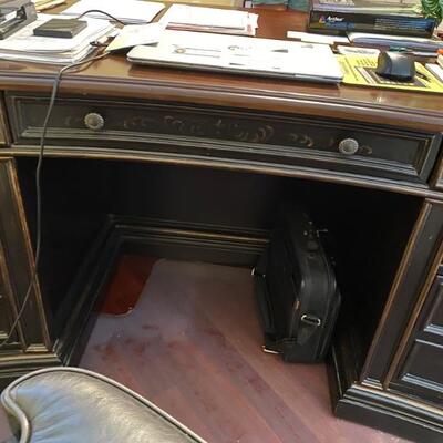 Hooker kidney desk with hand painting