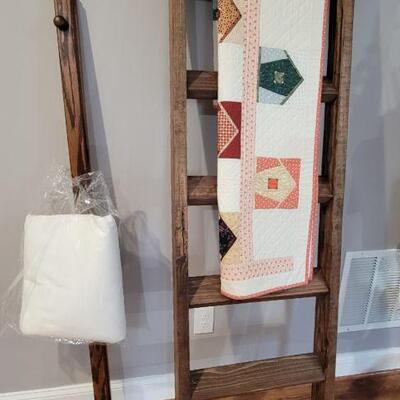 Ladder and quilt