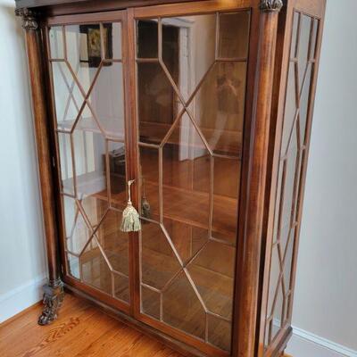 Large curio with lighting