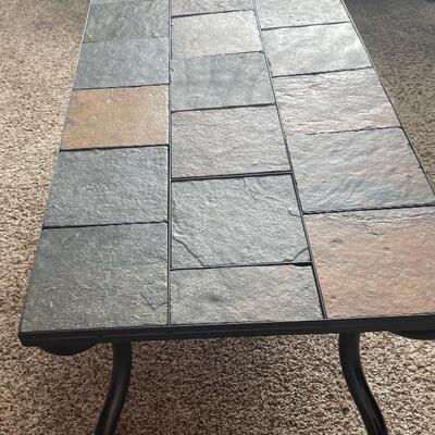 Slate coffee  table and end table 