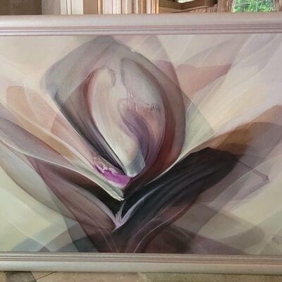 Large Tom Marlatt original abstract oil
